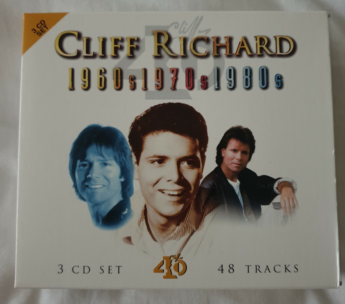 Cliff Richard - 1960s 1970s 1980s - 3 CD Box Set - 48 tracks mint condition