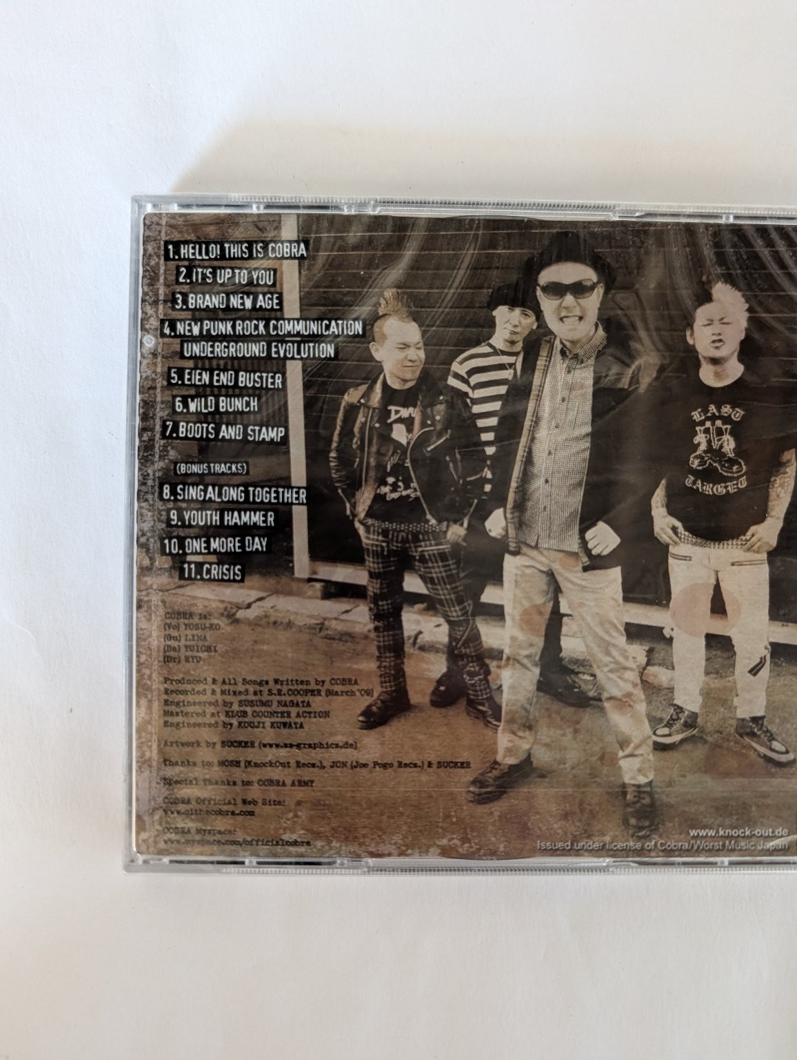 COBRA – Hello! This is COBRA CD+DVD 2013 Punk Rock Knock Out Records