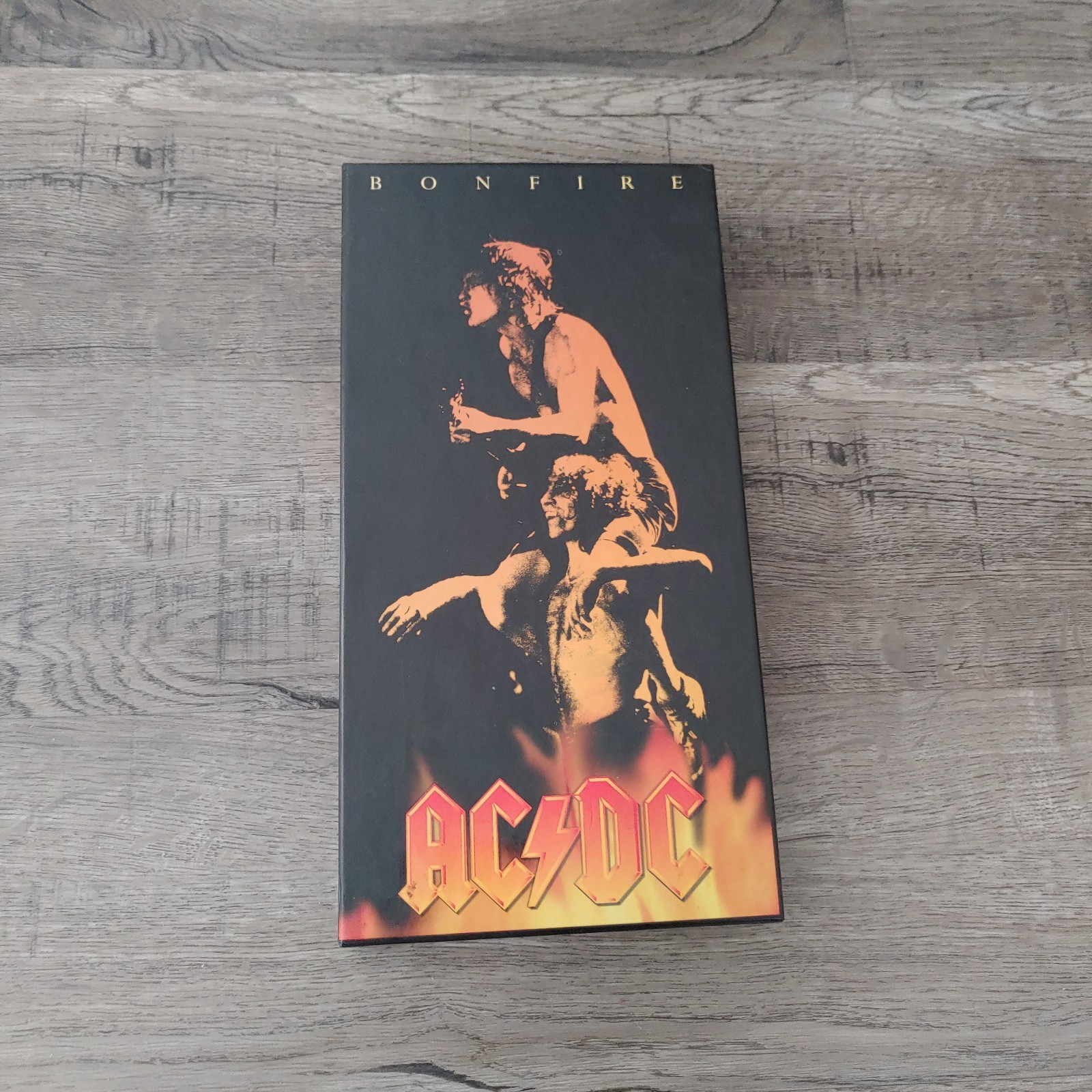 Bonfire by AC/DC (CD, 1997) Box Set Discs Posters/ Guitar Pick