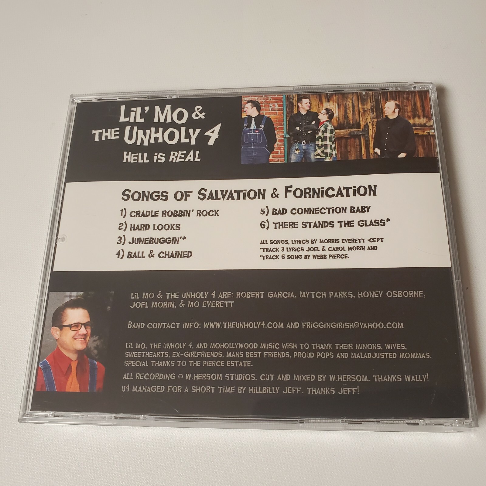 LIL' MO & THE UNHOLY 4 And Little Hell Is Real Rockabilly Album CD Swamp Blues