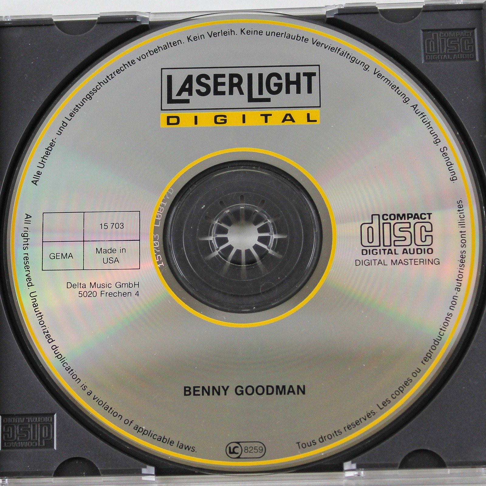 Benny Goodman The Jazz Collector Edition CD 1989 LaserLight Digital