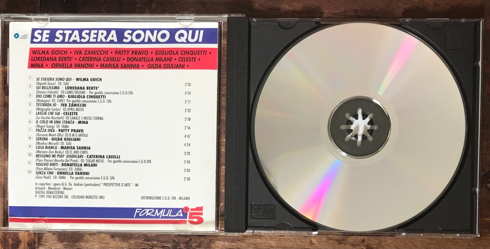 SE STASERA SONI QUI Patty Pravo Gilda Giuliani Wilma Goich ITALIAN IMPORT NM CD
