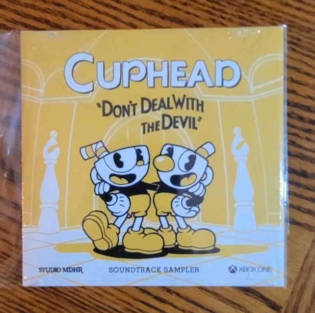 Cuphead Don't Deal With The Devil US PROMO CD Soundtrack Sampler Xbox 5 Tracks