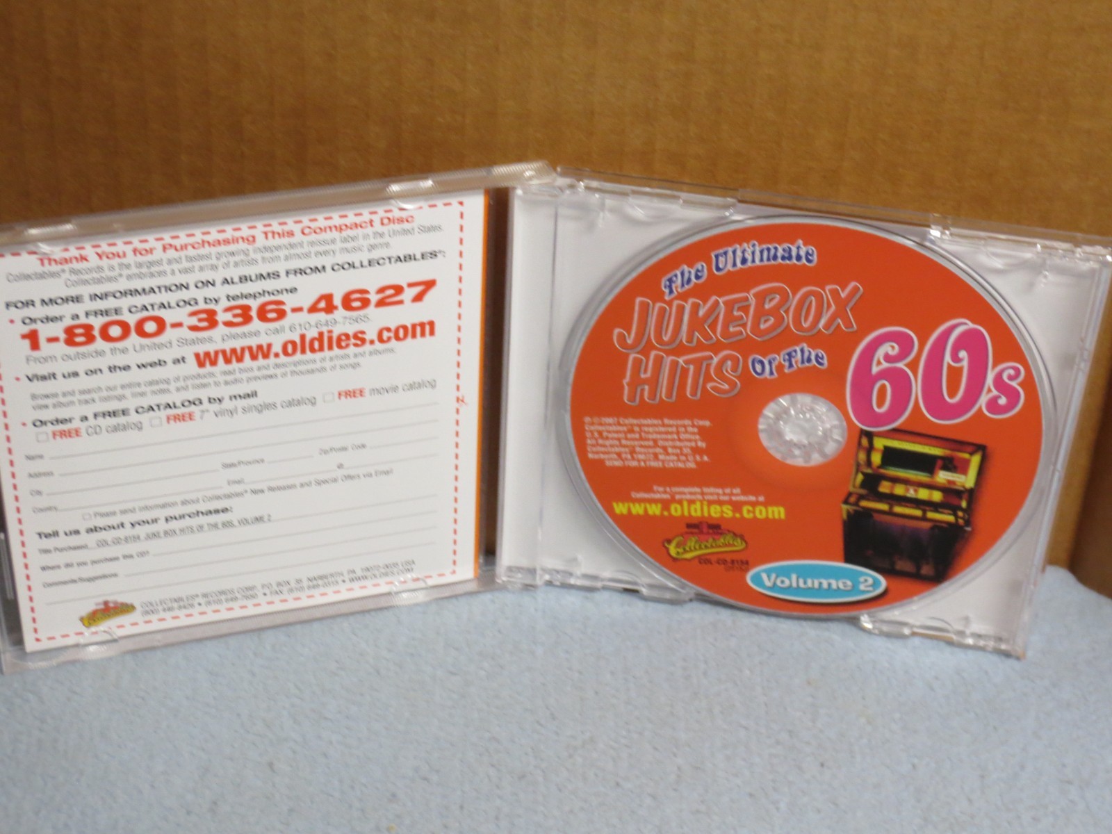 Ultimate Jukebox Hits of the 60s, Vol 2 (CD - 2007 - Collectables – COL CD 8154)