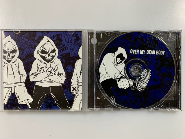 OVER MY DEAD BODY : No Runners CD 1st Edition Promo 2001 INDECISION RECORDS