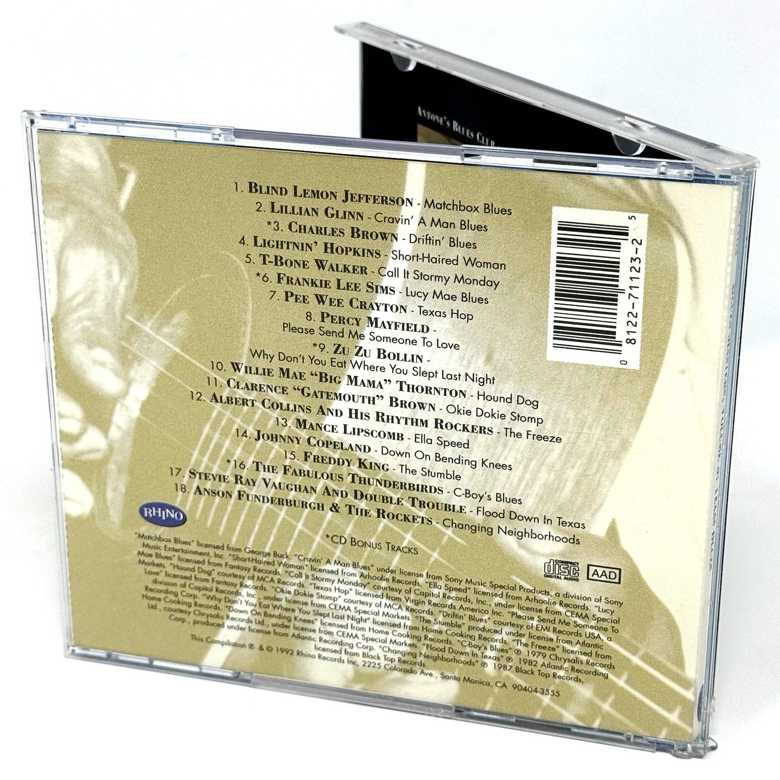 TITLE: Blues Masters Vol 6 Texas Blues CD Rhino Essential Blues Collection
