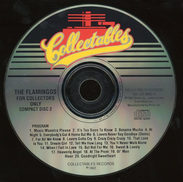 The Flamingos - For Collectors Only - CD COL-CD-8803