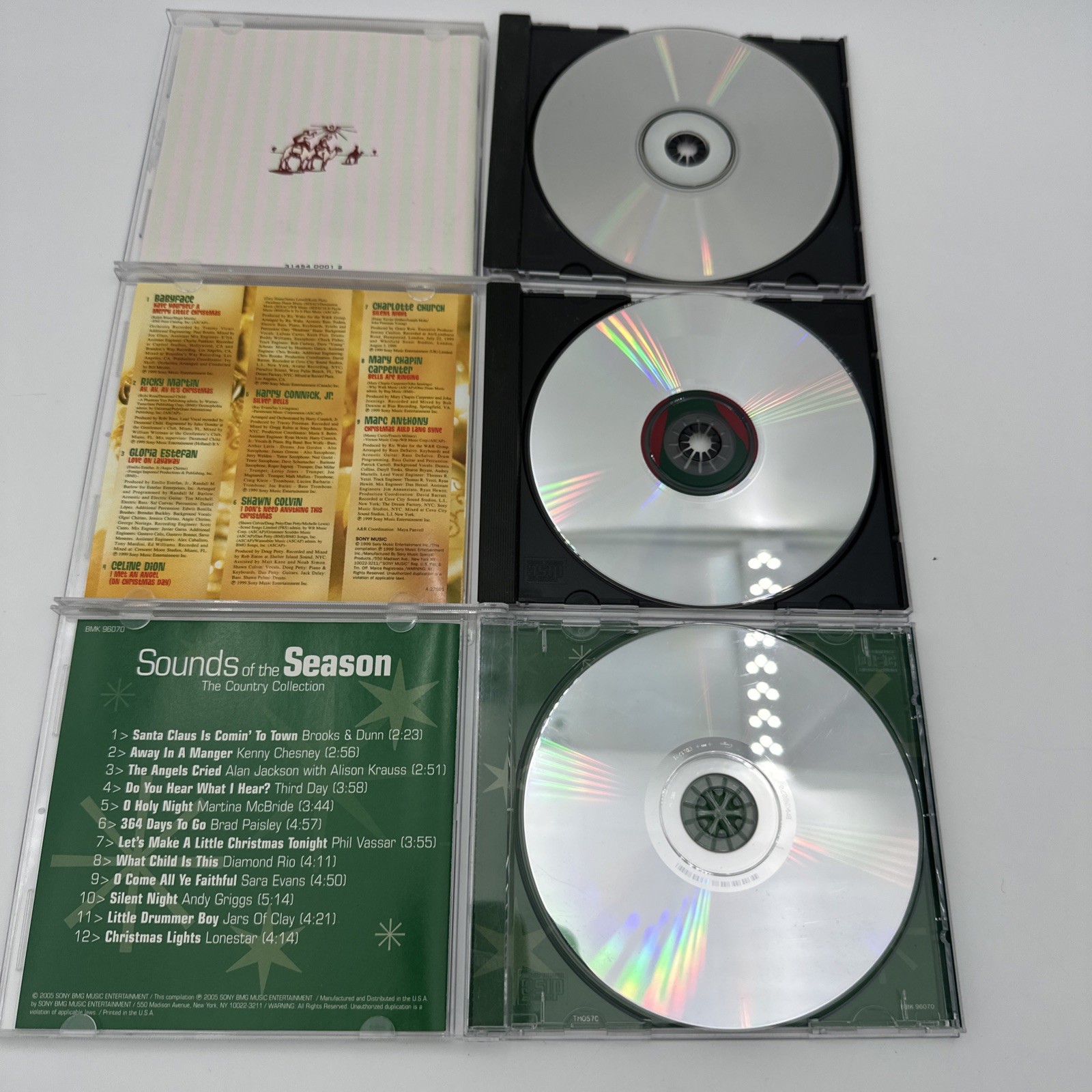 Lot of 12 Country & Christian Christmas CDs + Case Logic Binder – 1 Sealed