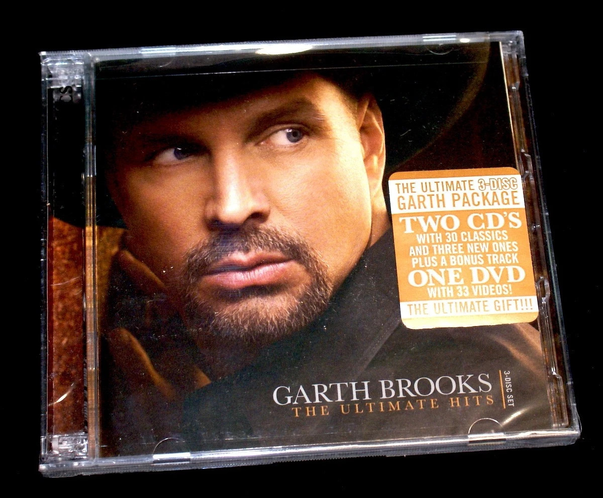 SEALED-NEW Garth Brooks The Ultimate Hits (2 CDs + 1 DVD) **FREE SHIPPING**