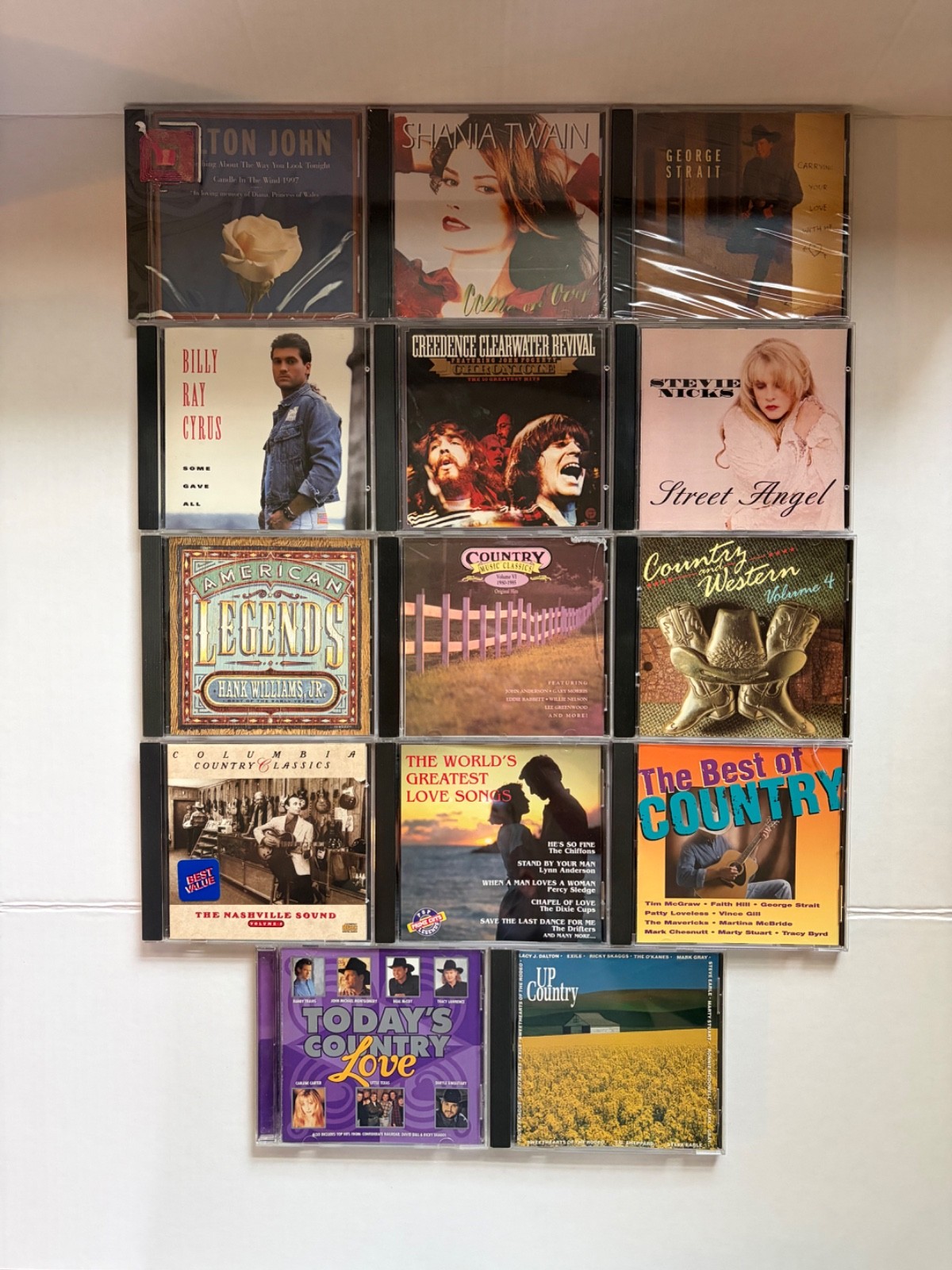 Lot of 14 Country Pop Rock CD Albums Shania Twain George Strait Creedence CCR