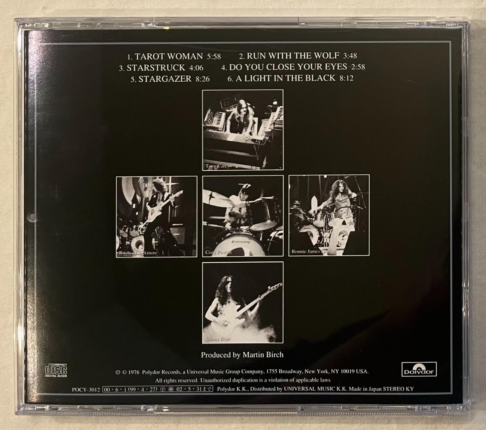 Rainbow - Rising (Original Japan Remastered CD w/OBI) POCY-3012 Ronnie James Dio