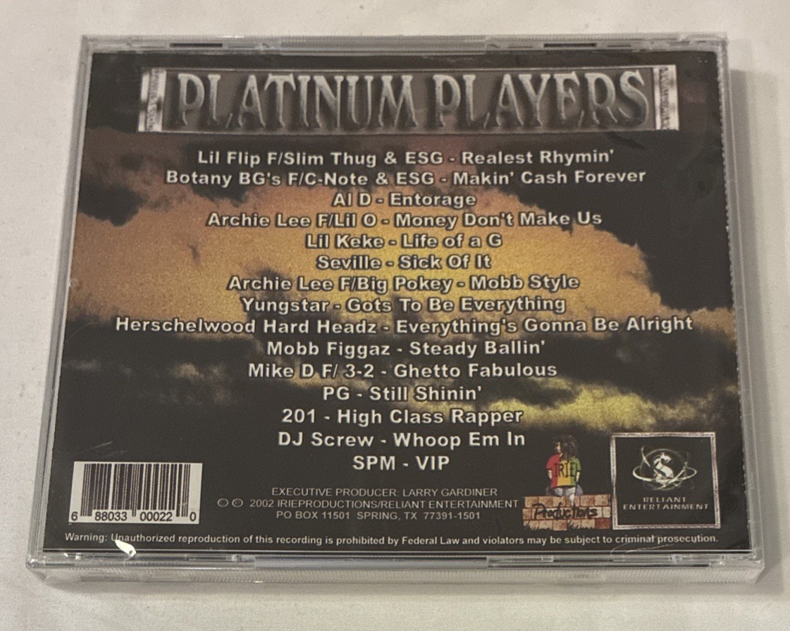 Platinum Players [PA] by Various Artists (CD, 2002, Irie Prod.) Sealed