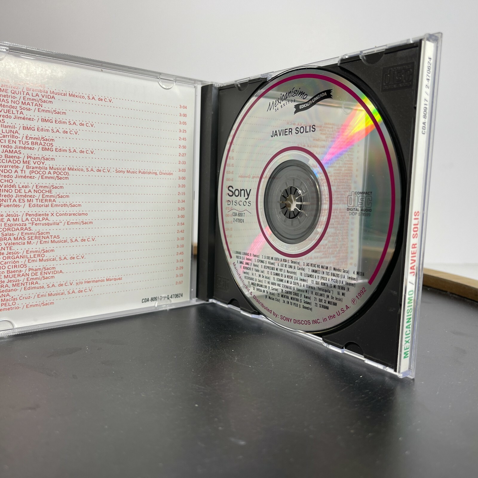 Mexicanisimo: 24 Exitos by Javier Solís (CD, Nov-1992, Sony Music...