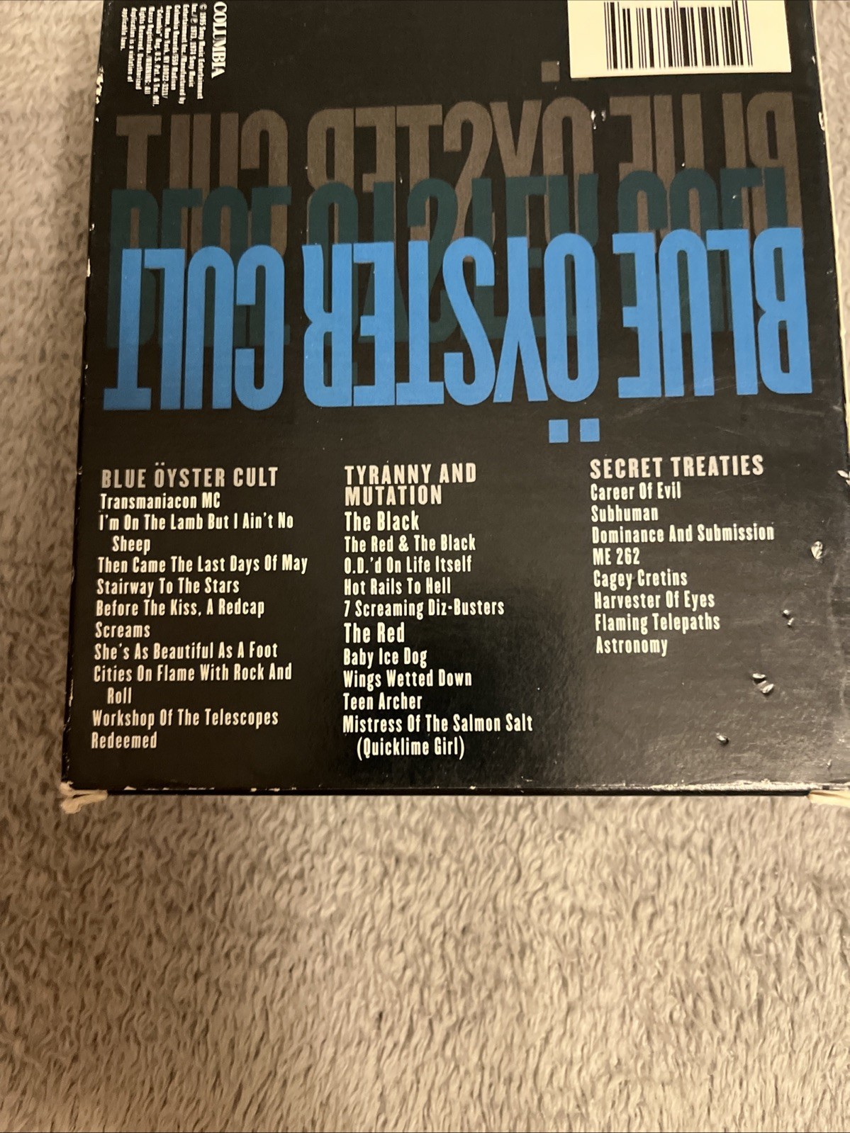 Blue Öyster Cult- Tyranny& Mutation/Secret Treaties/Self Titled Debut 3Cd’s &Box