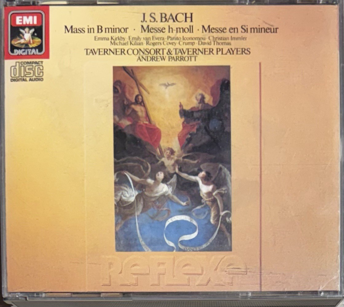 KIRKBY BACH PARROTT TAVERNER PLAYERS - Mass In B Minor/taverner (2xCD Box, 1985)
