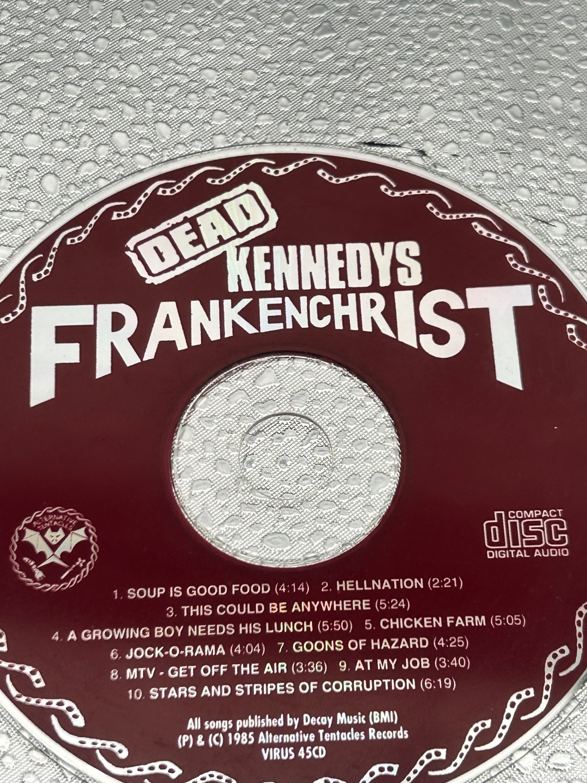 3 CD's The Dead Kennedys 04 Live At The Deaf Club 85 Frankenchrist 81 In God....