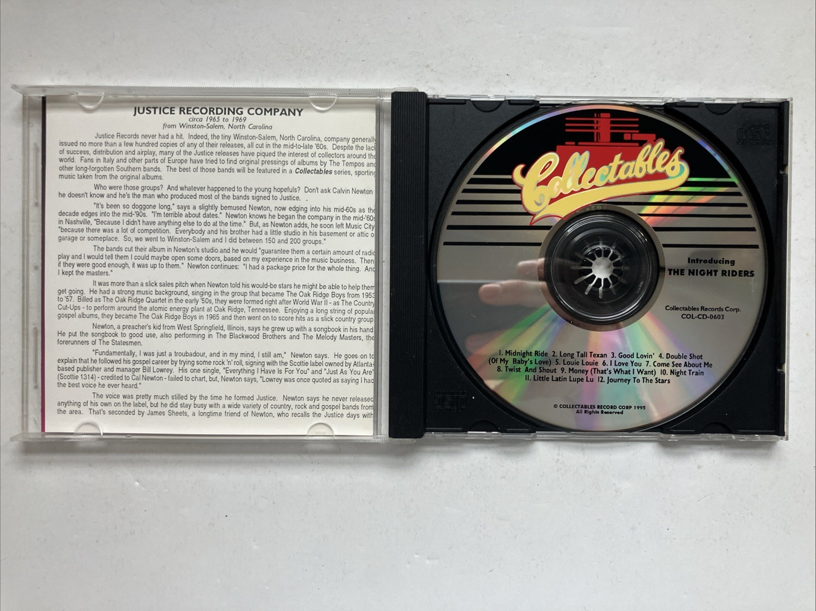 Introducing by Night Riders (CD, 1995) Collectables - Great Condition