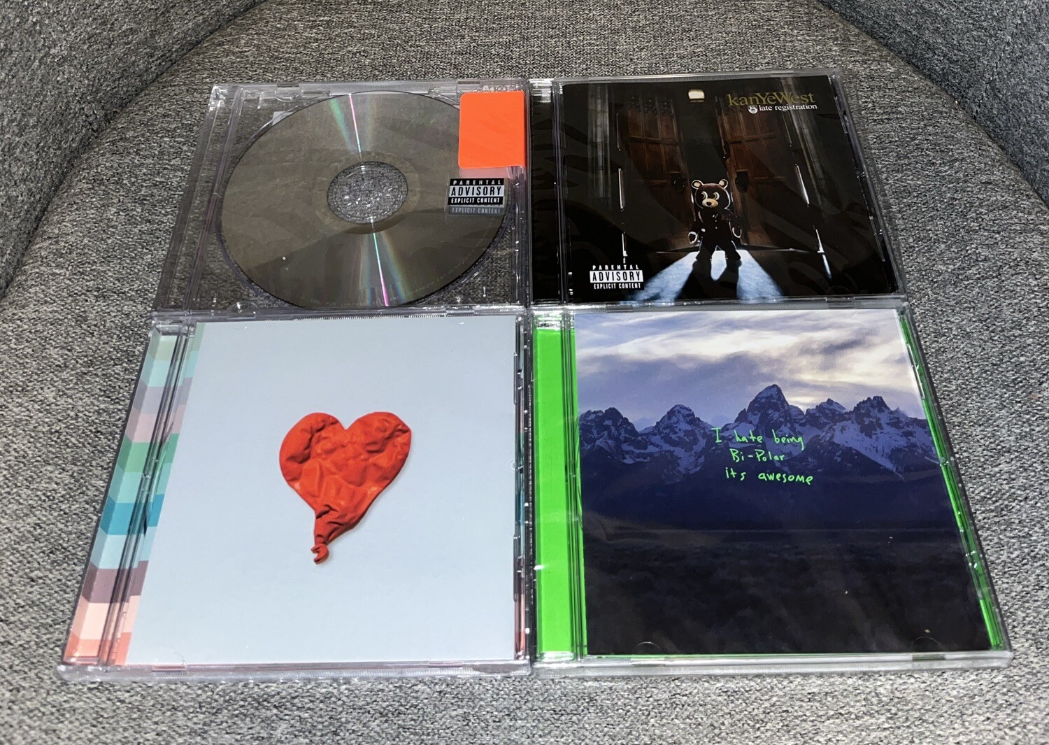 Kanye West 4 CD Lot Yeezus, Late Registration, 808s & Heartbreak, Ye