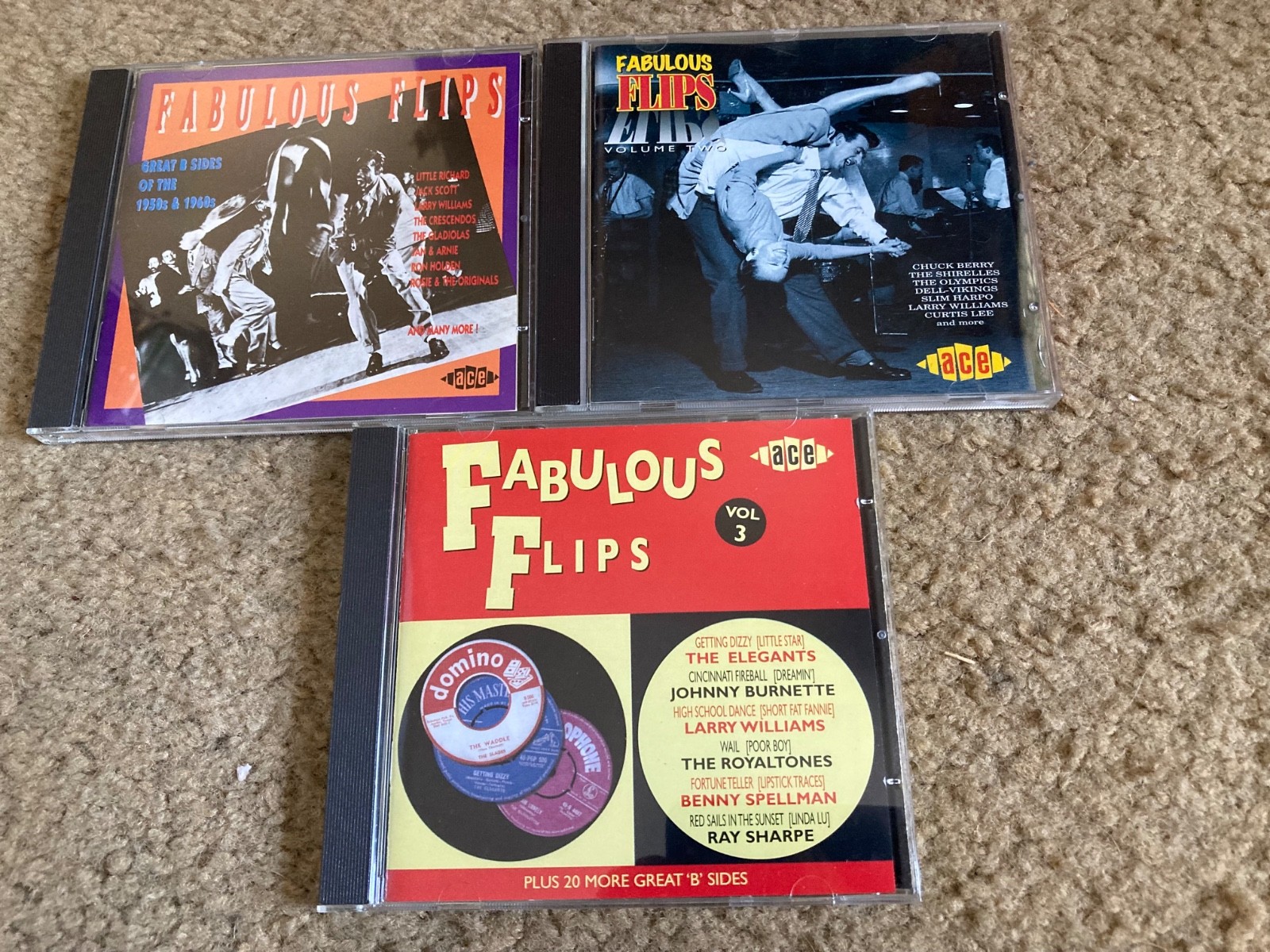 Fabulous Flips(3), Teenage Crush(4), Teen Time(3), Ace Records, lot of 10 cds