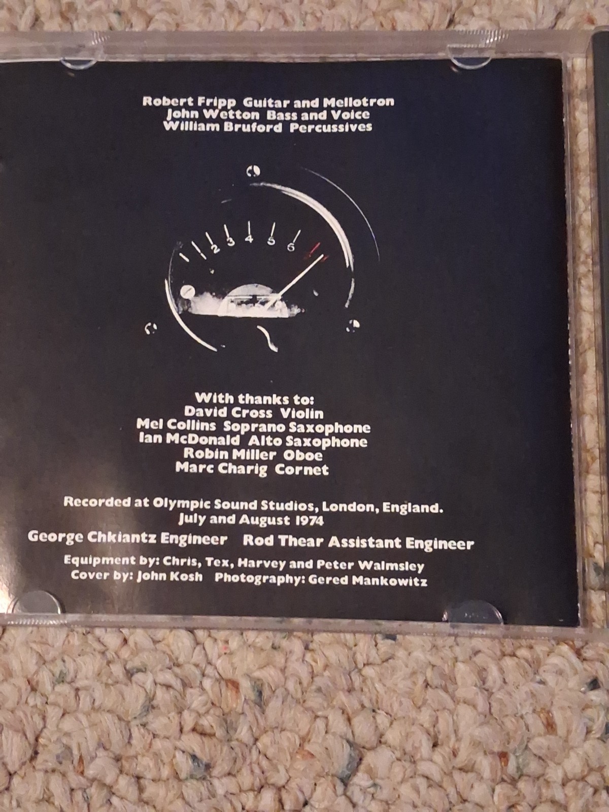 King Crimson Red - CD (1986) EGCD 15 JEM, Dream Theater, Progressive Rock