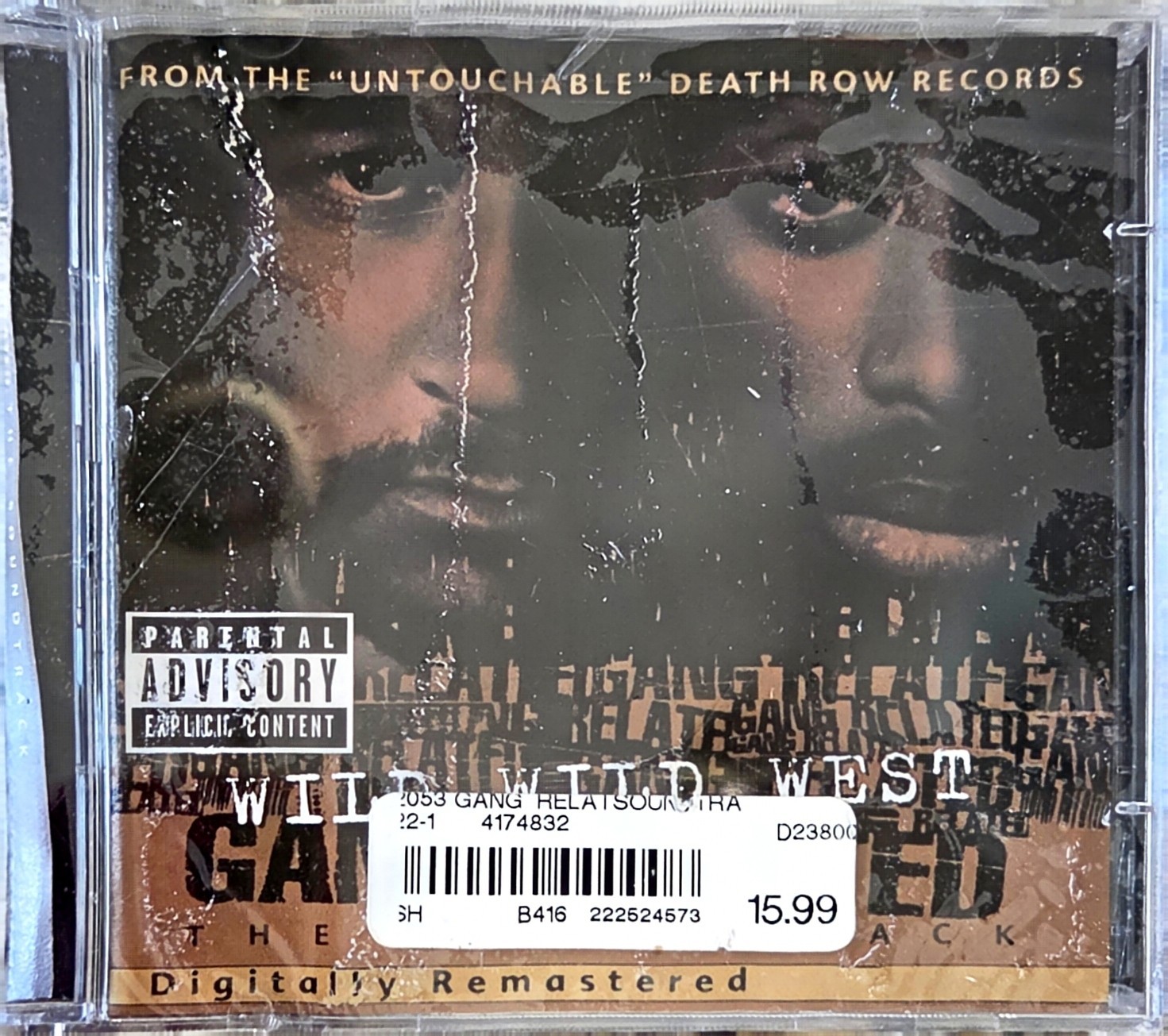 Gang Related Soundtrack (2 CDs, 2001) Death Row Outlawz Daz 2Pac Mack 10 Snoop
