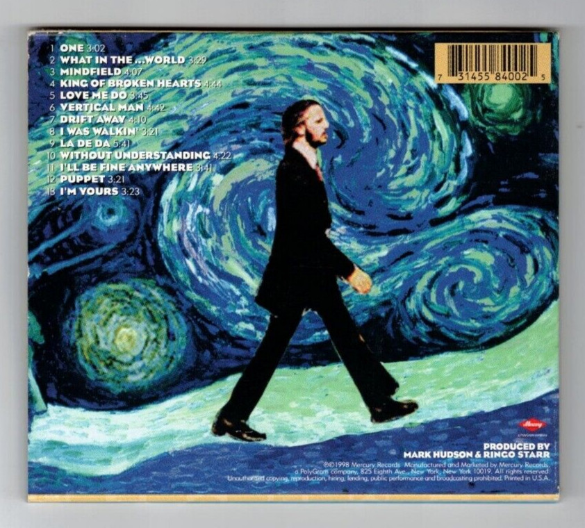 RINGO STARR VERTICAL MAN CD (1998 MERCURY) RARE