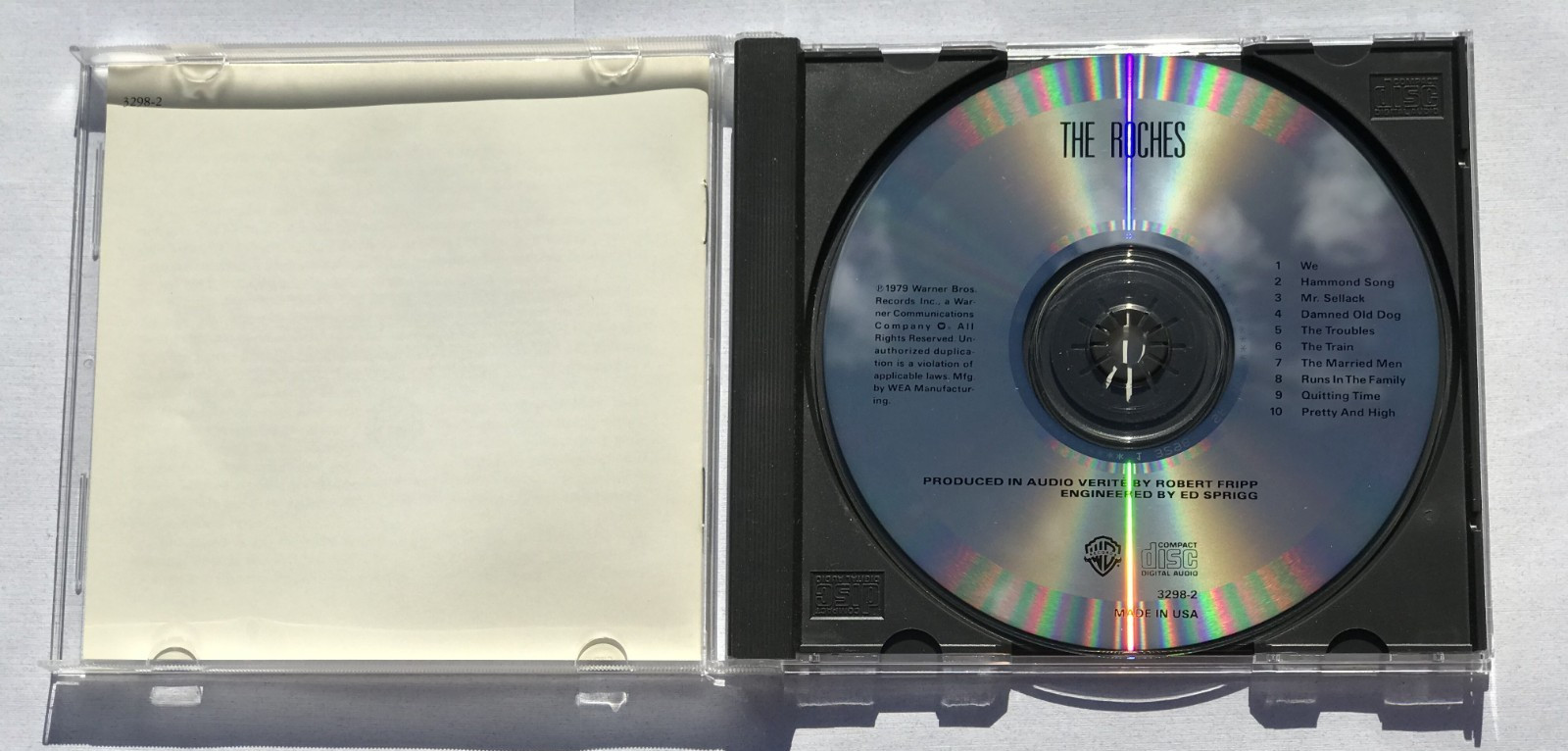The Roches – self titled (CD, 1985) RARE ☆*NEAR MINT DISC*☆
