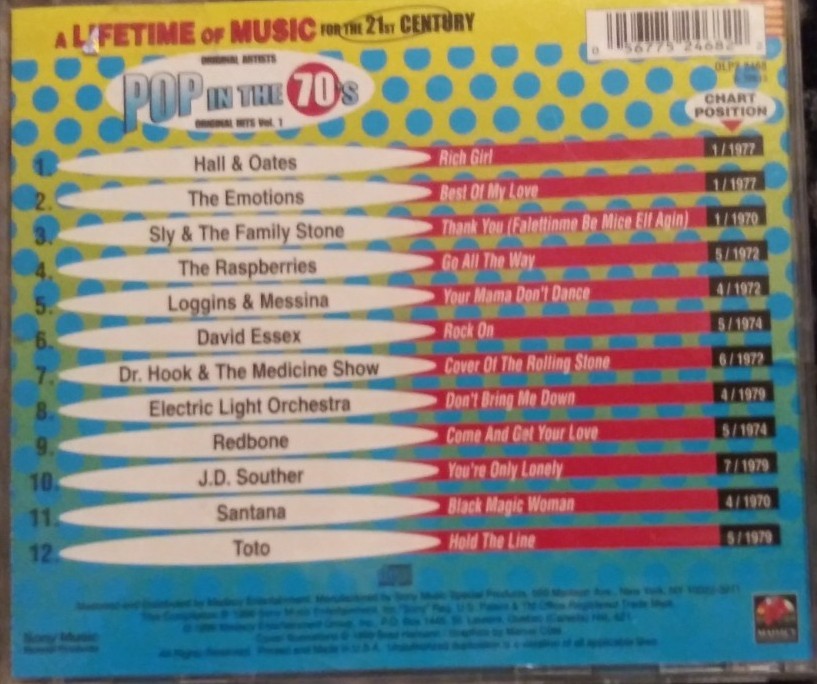 Pop In The 1970's CD Volume 1