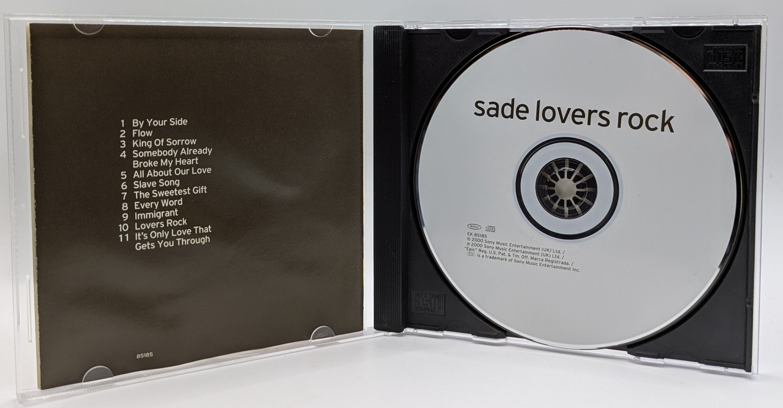 Sade Lovers Rock CD Epic Records EK 85185 2000 R&B Soul Pop Album