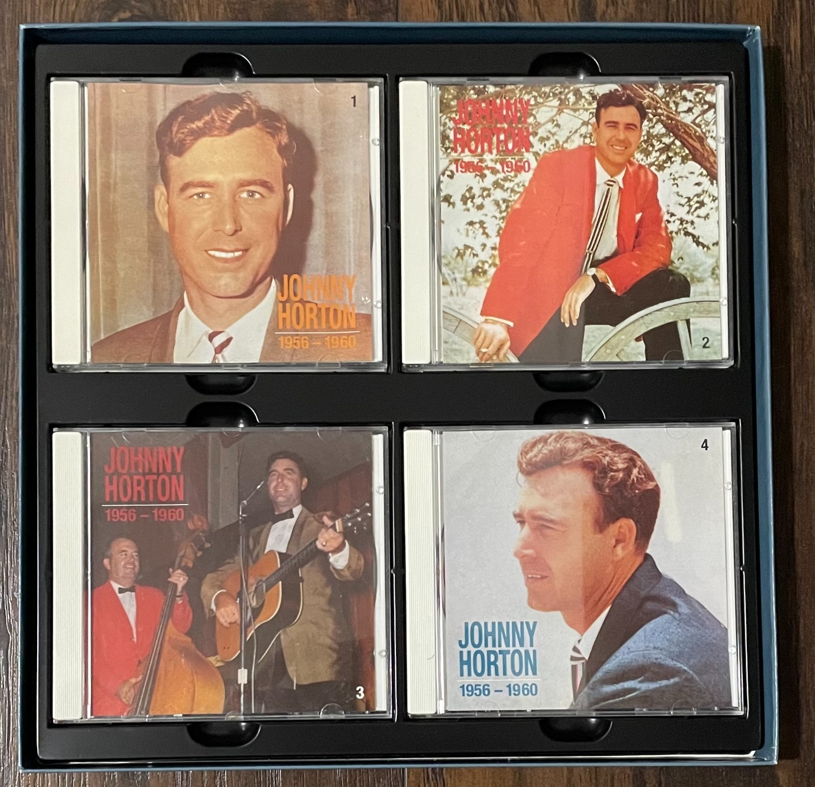 Johnny Horton 1956-1960 1991 4 CD Box Set German Import Bear Family Book