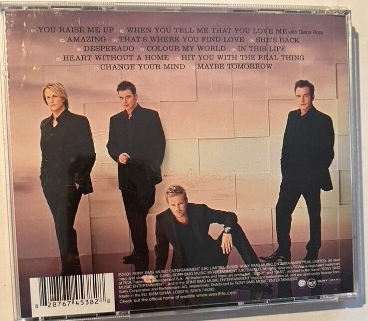 Westlife :Face to Face CD Album You Raise Me Up Desperado Maybe Tomorrow Amazing