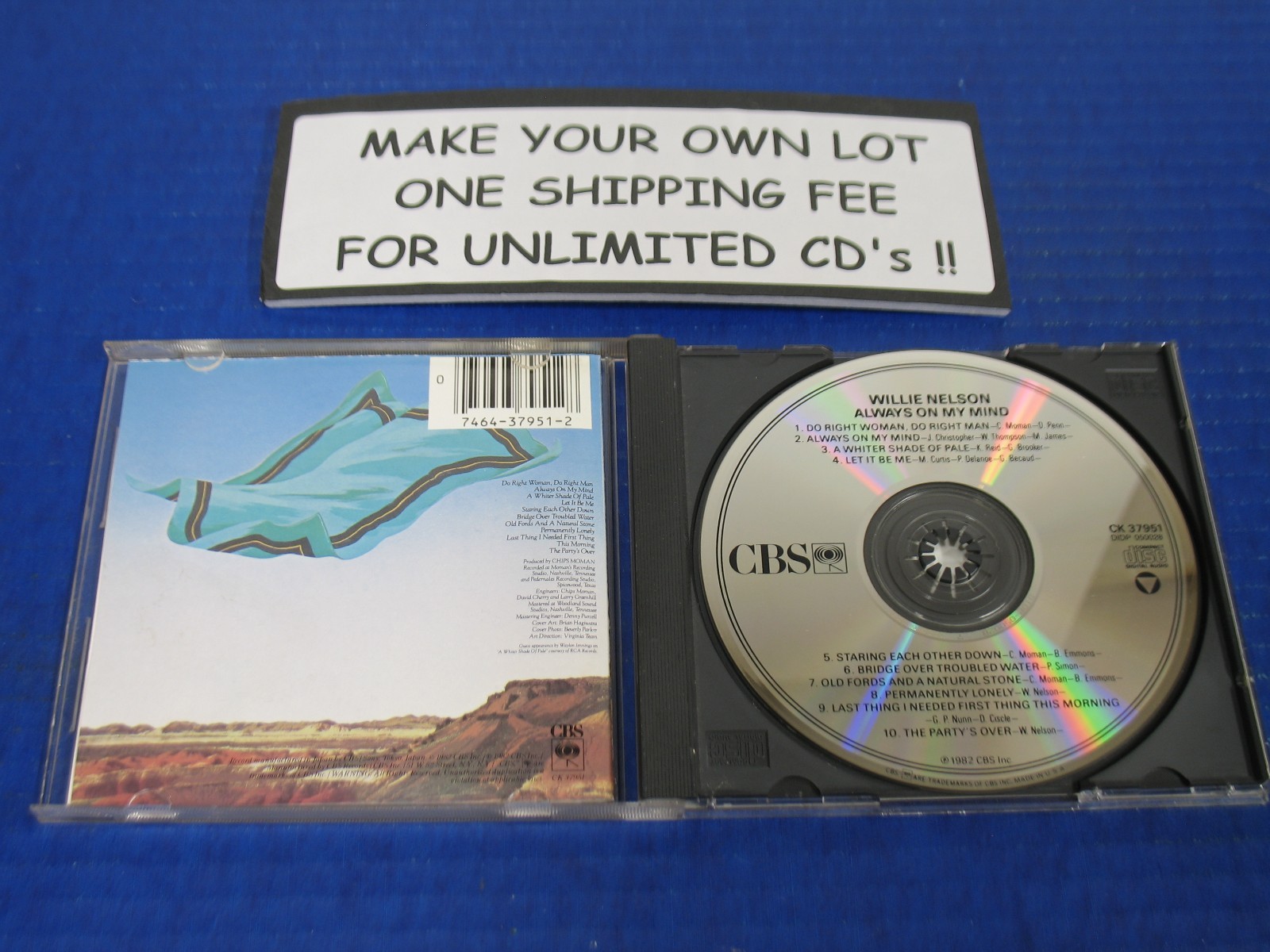 Willie Nelson - Always On My Mind - 1982 Country CD Outlaw Country Americana