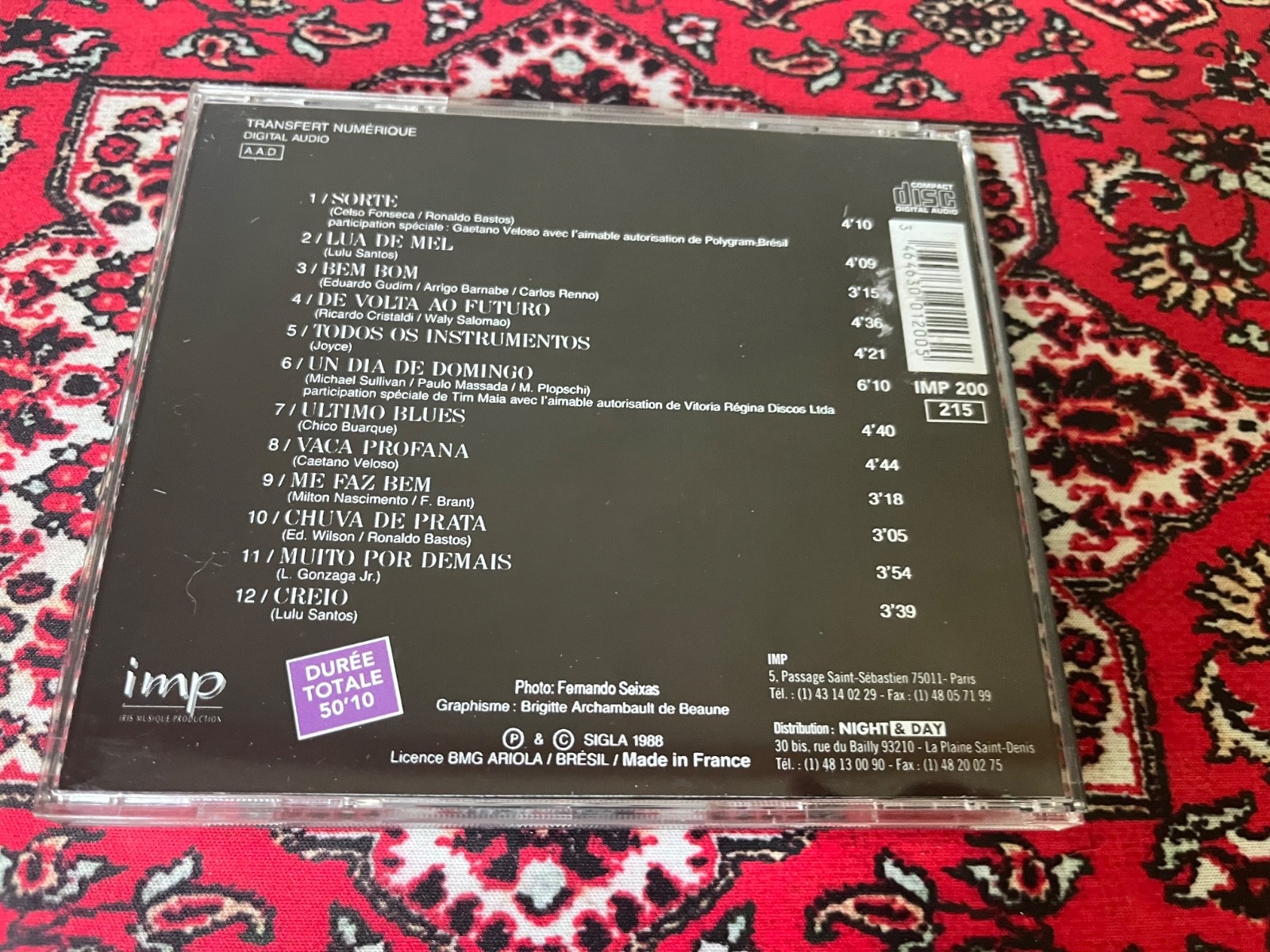Gal Costa - Gal Costa (Iris Musique 3001 200 - IMP 200) rare French press 1988