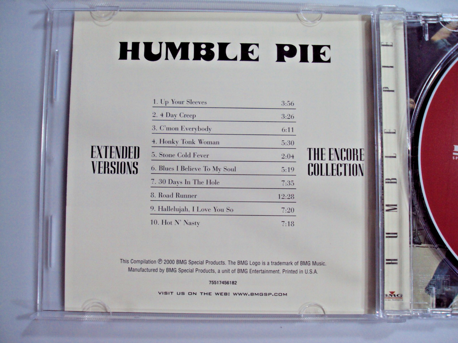 Humble Pie - Extended Versions; Encore Collection (CD) Used, Tested, Free S/H