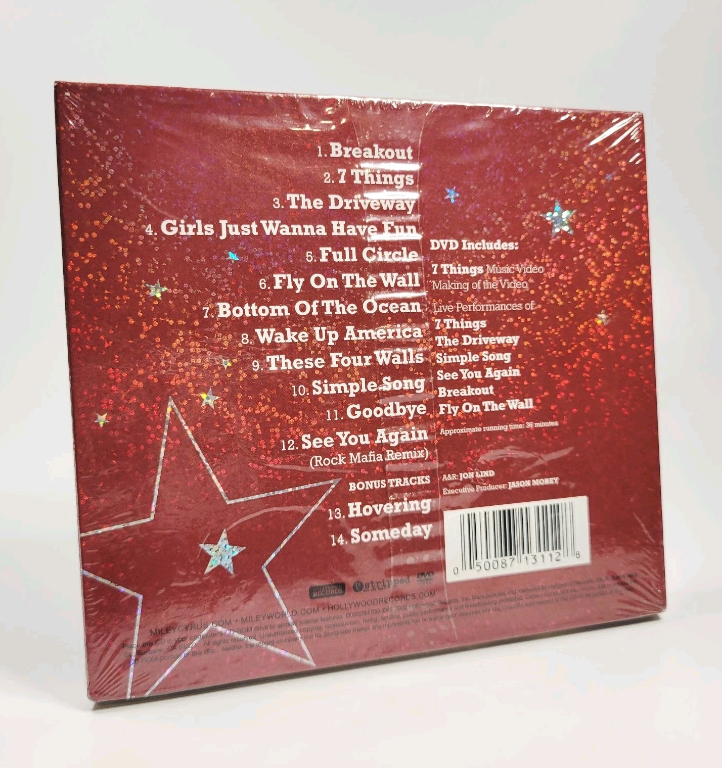 Miley Cyrus - Breakout (Platinum Edition) CD + DVD Limited Glitter Slipcase NEW