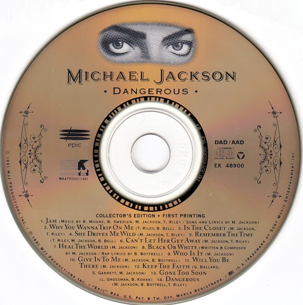 MICHAEL JACKSON Dangerous COLLECTOR'S EDITION - FIRST PRINTING 3D POP-UP Case