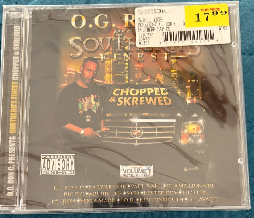 O.G. Ron C. Of Swishahouse Presents Southern's Finest Chopped and Screwed CD