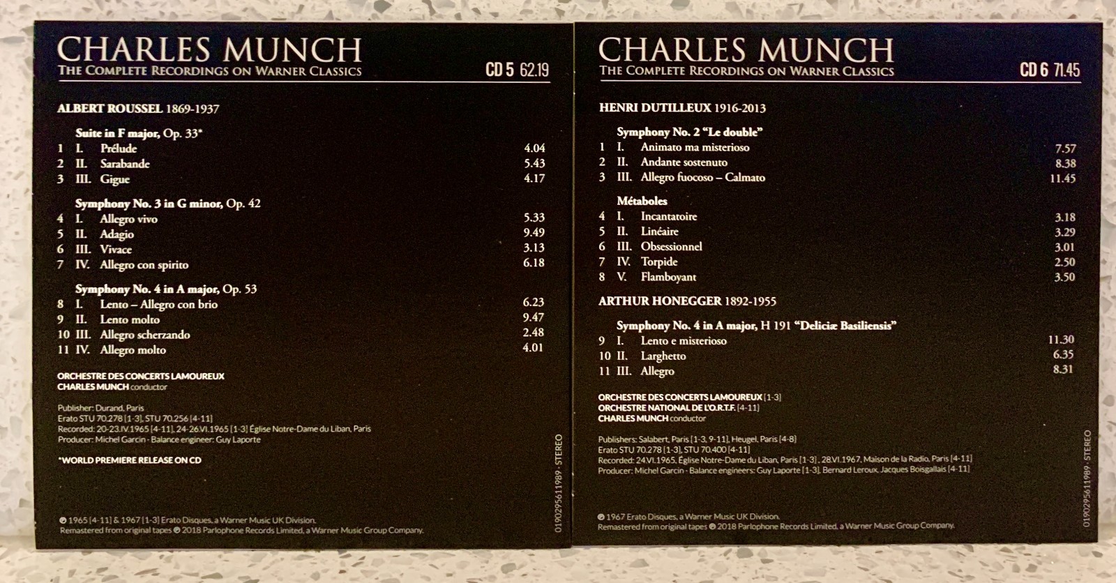 Charles Munch: The Complete Warner Recordings (13 discs, Warner Classics)