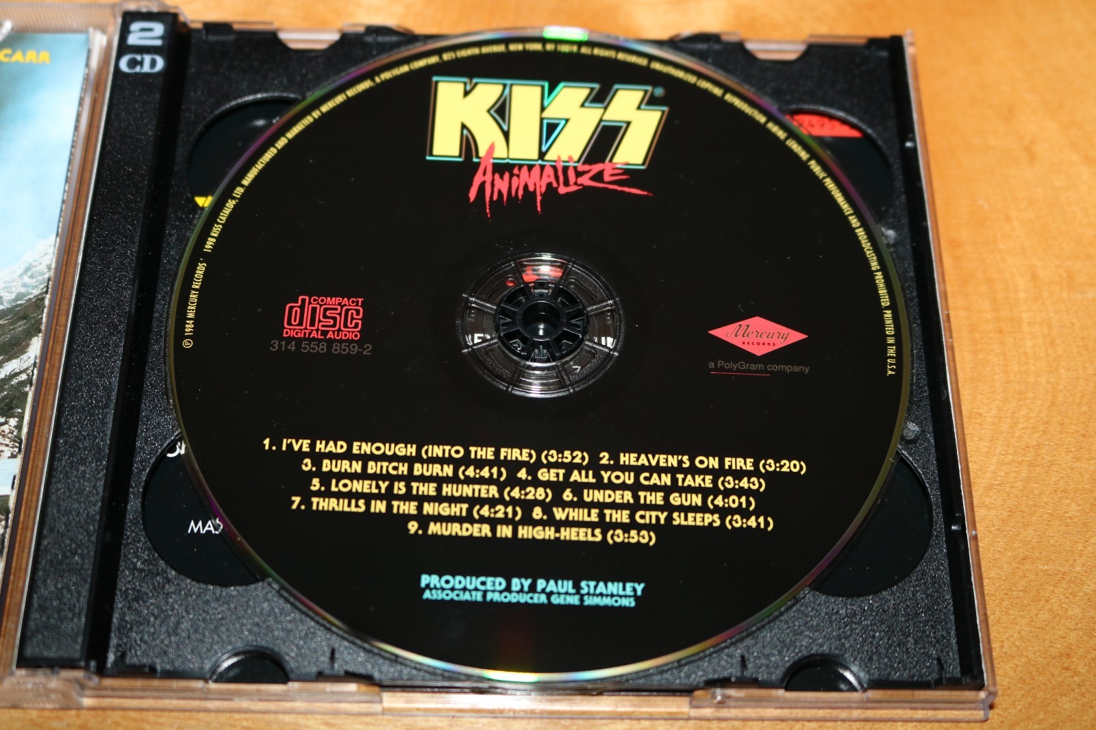 KISS Animalize 2 CD SET Club Edition RARE 1997 Catalog PAUL STANLEY Eric Carr