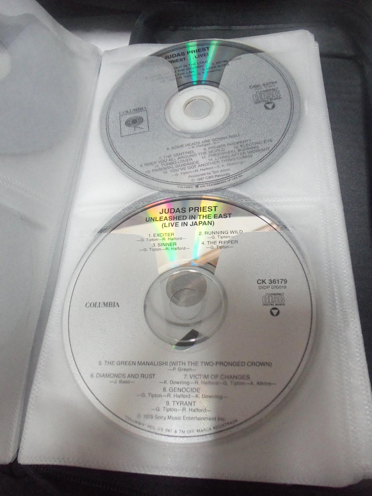 Lot Of 60 CD's in CASE: ROCK-METAL-PUNK: CRAMPS-EXODUS-SABBATH- GOV'T MULE-ACDC