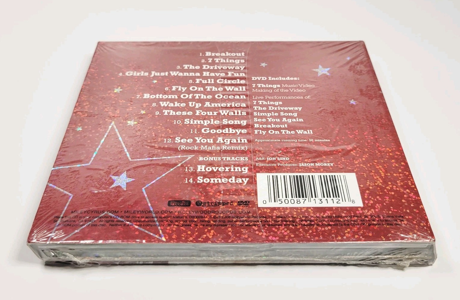 Miley Cyrus - Breakout (Platinum Edition) CD + DVD Limited Glitter Slipcase NEW