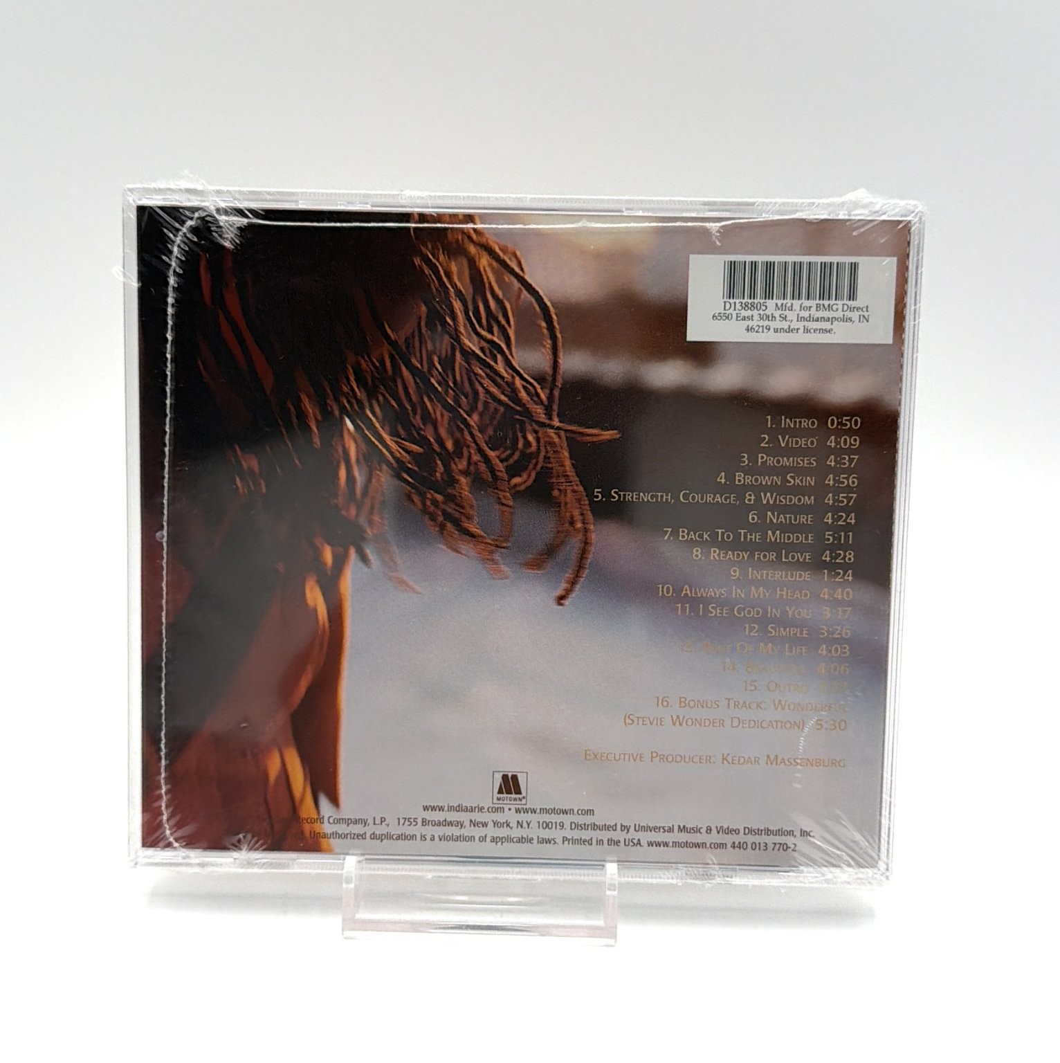 India.Arie – Acoustic Soul CD 2001 Neo Soul R&B Motown Records UPC