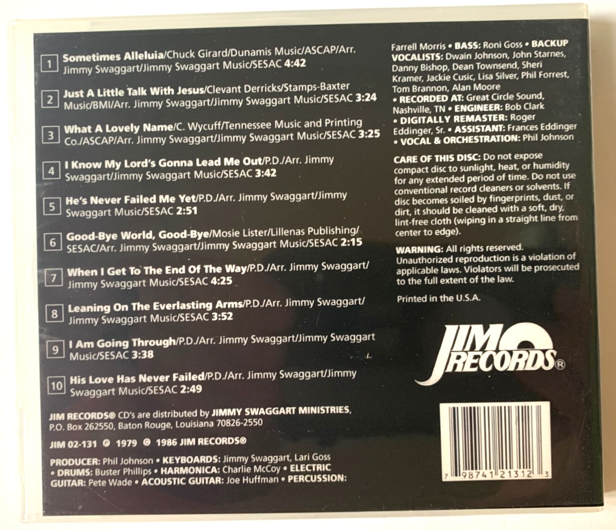 Jimmy Swaggart Praise Worship Christian Religious Gospel CD Lot of 8 - B