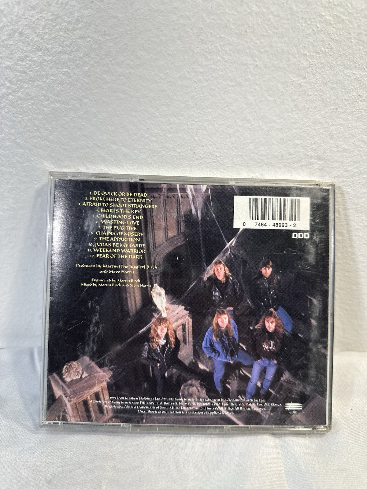 Iron Maiden Fear of the Dark (CD, Epic Records, 1992)
