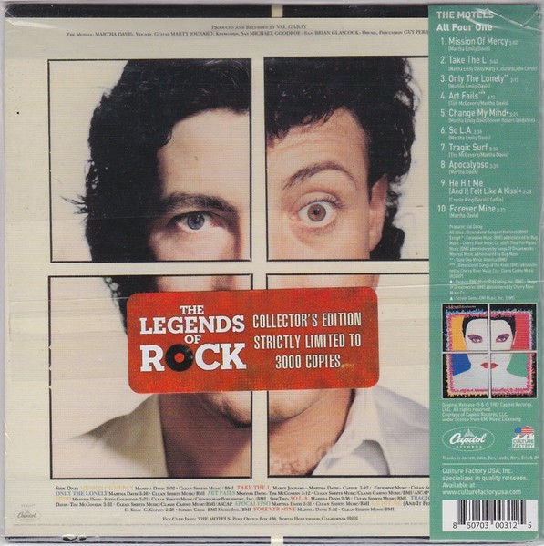 The Motels – All Four One CD 2012 Remaster with OBI [Culture Factory]