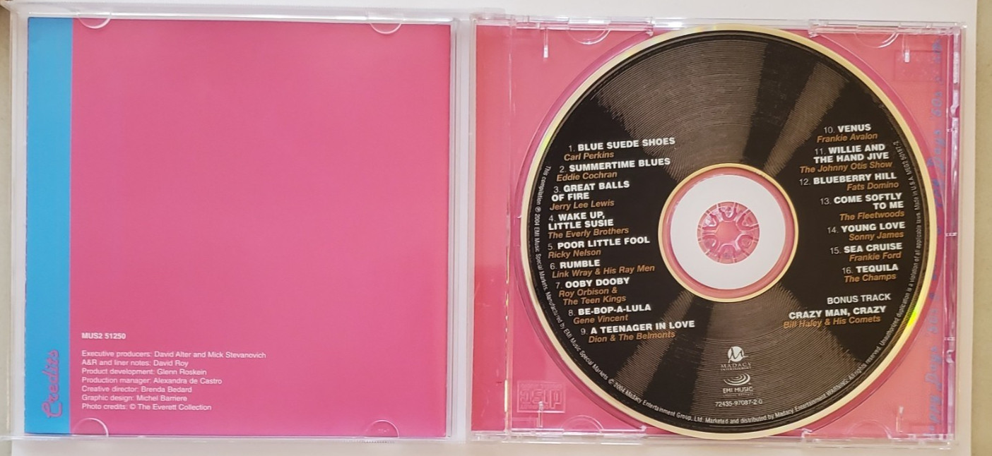 Happy Days 50s & 60s, Ultimate 16 Originals, (CD, 2005), See Description