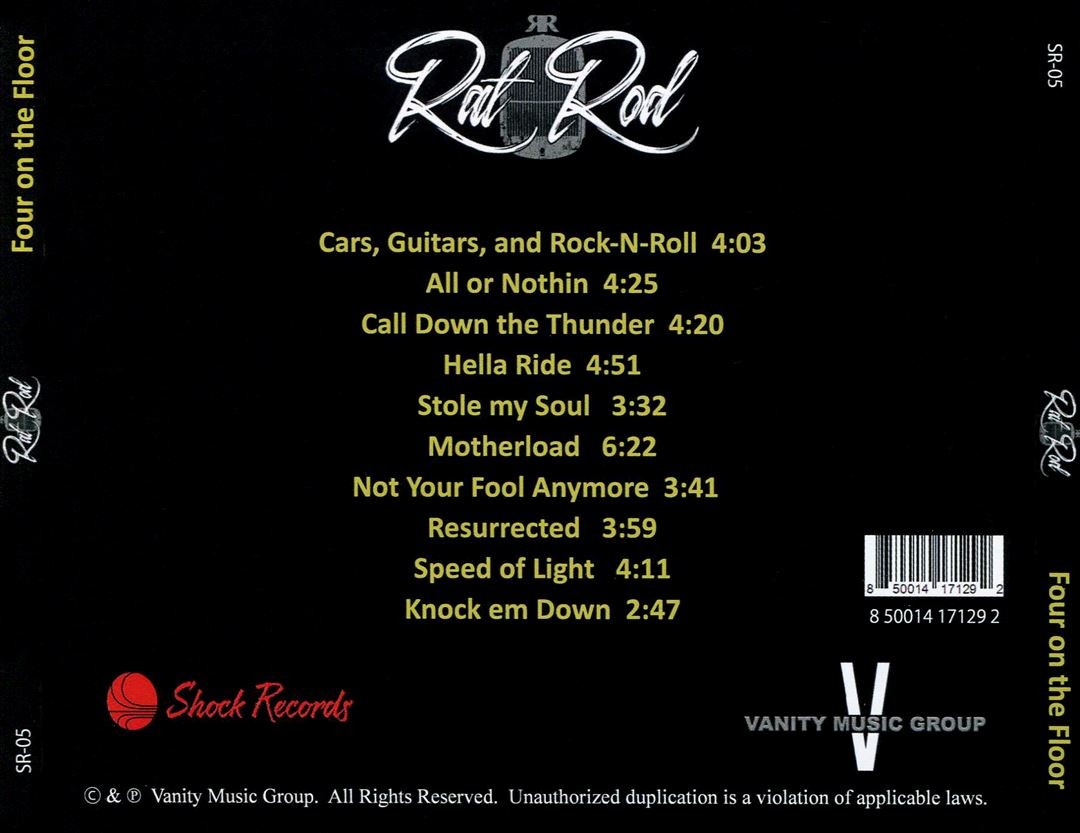 RAT ROD FOUR ON THE FLOOR NEW CD