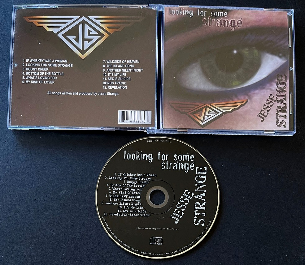JESSE STRANGE Looking For Some Strange cd BEAU NASTY Hardline SYRE Blue Tears