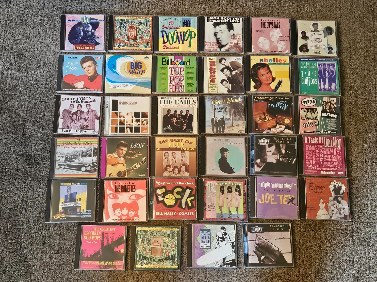 34 CD Lot Oldies Doo Wop Ronettes Crystals Dion Chiffons Darin Earls Pitney Dale