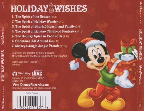 Holiday Wishes: Mickey's Jingle Jungle Parade (CD, 2005 Walt Disney World)